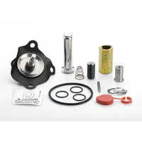 This repair kit includes a plug nut assembly for servicing solenoid valves. It is compatible with ASCO model 8210B057. Used in industrial fluid control systems for valve maintenance and repair