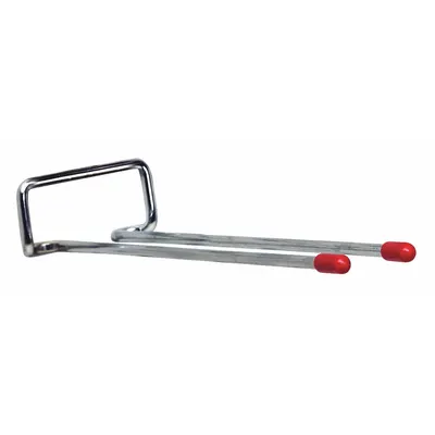 QUANTUM STORAGE SYSTEMS 10" Double Rod: Double Rod, 10 in Overall Lg, 10 lb Load Capacity - Hooks for Louvered Panels & Racks