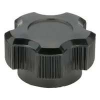 Thermoset 5-arm knob with a threaded hole, 1.63 in diameter, 5/16"-18 thread, and 40 mm thread length. Used for manual adjustment and clamping on industrial machinery, jigs, and fixtures