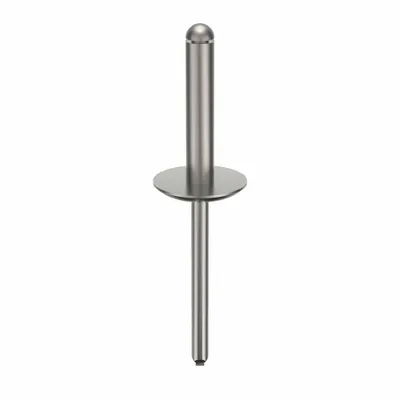 OEM Large Flange Blind Rivet, 0.188" Dia, 2 7/24" L, Plain, 250 PK - Large Flange Blind Rivets