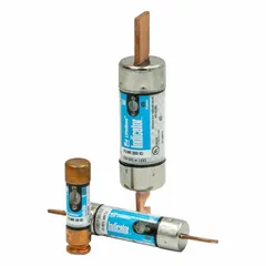 Class RK5 time-delay blade fuse rated 125 A at 250 V AC or 125 V DC. Features an indicating function that signals when the fuse has opened. Suitable for motor and transformer protection in industrial power distribution systems requiring overload and short-circuit protection.