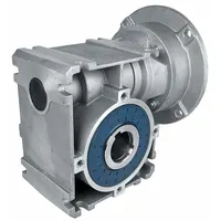 100:1 ratio, 18 RPM output speed, 0.37 hp maximum input, 549 in-lb maximum output torque. Features a 56C input flange, hollow shaft, and any-angle mounting. Used in industrial machinery such as conveyors, mixers, and packaging equipment for low-speed, high-torque power transmission