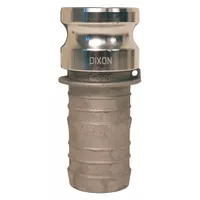 Cam and Groove Adapter: 1/2 in Coupling Size, 1/2 in Hose Fitting Size, 3 11/32 in Overall Lg (MPN G50-E-AL)