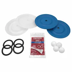 This Santoprene replacement diaphragm is designed for 2-inch Graco diaphragm pumps. It operates within a fluid temperature range of -40°F to 180°F. Suitable for industrial fluid transfer and processing applications requiring chemical resistance and flexibility.