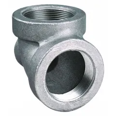 Threaded pipe tee with reducing branch for low-pressure water, air, or steam lines. Class 125 cast iron construction with threaded ends for easy installation. Rated 175 psi at -20° to 150°F.