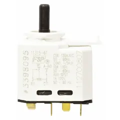 The WHIRLPOOL WP3398095 is a start relay used in dryers to control the electrical circuit that initiates the motor. It is an OEM replacement part for Whirlpool washing machines and dryers. This relay is typically installed in the control panel area of the appliance.