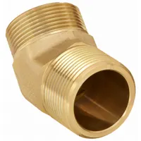Steel hydraulic hose adapter with a 45° rigid elbow configuration. Male ORS (O-Ring Seal) to male NPTF (National Pipe Tapered Fuel) threads. Used in fluid power systems to connect components with different thread types while changing flow direction