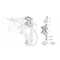 Motor support feet for PIUSI Panther EX pump in the EX Fuel series. Used as a rebuild kit component to provide stable mounting support, maintain alignment, and reduce vibration during fuel transfer operations