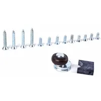 Aluminum wood and machine screws for mounting LCN 6030 series door closer accessories. Corrosion-resistant fasteners suitable for commercial or industrial applications where aluminum hardware is specified. Not ADA compliant