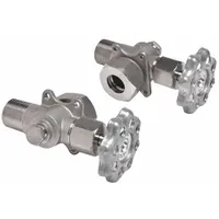 ARCHON INDUSTRIES, INC. Gauge Valve: Steel, 5/8 in Compatible Gauge Glass Dia, Handwheel, Zinc, 1 PR (MPN TV55-6/05TA02N)