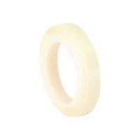 This UHMW slick surface tape is made from transparent acrylic polyolefin film with a thickness of 11.5 mil. It is 1 inch wide and 5 yards long. The tape provides a low-friction wear surface, commonly used on chutes, guides, and conveyor beds in material handling and packaging equipment