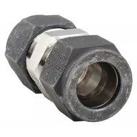 This PARKER single-ferrule stainless steel union connects two 3/4 in OD tubes in instrumentation and process systems. It provides a leak-tight seal in high-pressure fluid or gas lines. Part of the CPI™ series, it is compatible with CPI™ brand fittings