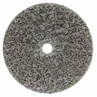 Aluminum oxide deburring wheel for carbon steel and soft metals. Medium and hard grades in a 30-pack. Used for removing burrs, blending surface imperfections, and finishing edges on machined parts, weld seams, and stamped components