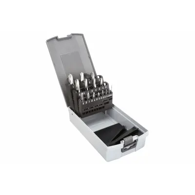 OEM Screw Machine Drill Bit Set: 15 Pc - Solid Carbide Screw-Machine Length Drill Bit Sets for Horizontal Drilling