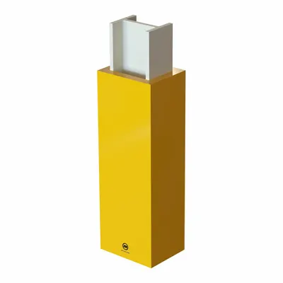 BANNER STAKES Column Padding: 4 in, 4 in, 28 in, 28 in, Rectangle, 72 in Overall Ht, Vinyl - Column Protectors with Rectangular Centers