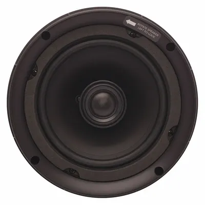 PHASETECH Speaker: Passive, 2-Way, 8 ohm Impedance, 7 1/2 in Overall Wd - Wall-Mount Speakers