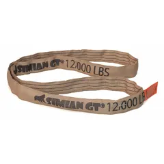 Endless round sling constructed from polyester and nylon for abrasion resistance. Body diameter of 1 19/64 in and 3 ft sling length. Suitable for lifting and rigging heavy loads in industrial settings such as construction, manufacturing, and material handling.