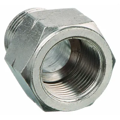 AIGNEP USA Nickel-Plated Threaded Adapter, Male NPT x Female BSPP, 250 psi - Nickel-Plated Threaded Low-Pressure Pipe Fittings