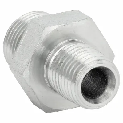 ADAPTALL 9007-0402 BSPP-to-NPT Steel Hydraulic Hose Adapter - BSPP-to-NPT Steel Hydraulic Hose Adapters