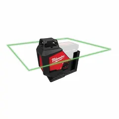 This MILWAUKEE laser level projects a single green plane with electronic self-leveling and an accuracy of +/- 1/8 in @ 33 ft. Powered by the M12 system, it is suited for alignment and leveling tasks such as installing cabinets, shelving, or drop ceilings. Includes a protective carrying case.