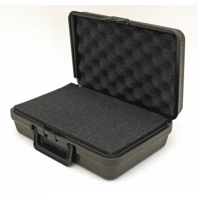 PLATT Protective Case: 7 in x 11 in x 3 1/2 in Inside, Pick and Pluck/Solid, Black - Suitcase-Style Cases