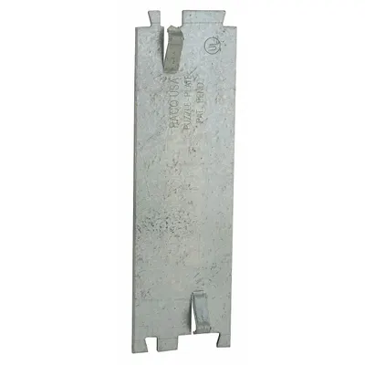RACO Cable Protection Plate: Steel, Silver, Box, 0.06 in Overall Dp - Cable Protection Plates