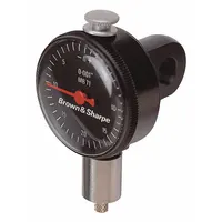 TESA BROWN & SHARPE Dial Indicator - Lug Back: 0 in to 1 in, Inch, Back Plunger, 0.002 in Accuracy (MPN 14.82017)