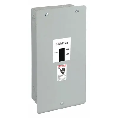Siemens Circuit Breaker Enclosure: 3 Spaces, 100 A Amps, Flush Mounting, Indoor - Siemens Circuit Breaker Enclosures
