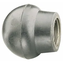 Collar and base attachment for RC series cylinders with 5-ton capacity. Overall length of 3.4 inches. Provides a pivoting contact surface to accommodate angular loads, reducing side-load stress on the cylinder ram.