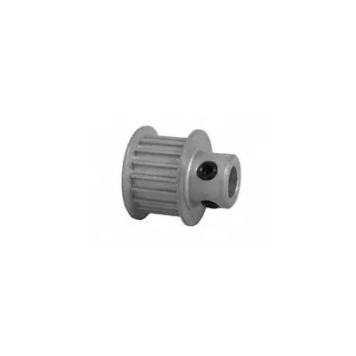 Dayton Timing Pulley: Curvilinear, Fixed, For 9 mm Belt Wd, 18 Teeth, 3 mm Pitch - HTD Section Fixed-Bore Timing Pulleys with Hub
