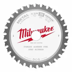 This 8-inch carbide circular saw blade is designed for cutting ferrous metals such as steel. With 50 teeth and a 0.07-inch cut width, it is suited for metal fabrication, construction, and maintenance tasks requiring clean, precise cuts. The 5/8-inch arbor fits standard circular saws.
