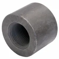 Steel pipe cap with 1 in NPT threads, rated for maximum operating pressure of 9,000 psi. Measures 1-1/4 in length. Used to seal the end of threaded pipe in high-pressure fluid systems