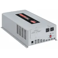 The TUNDRA M3000 inverter converts 12V DC input to 120V AC output at 60 Hz with 3000 W continuous power in modified sine wave form. It features terminal blocks for DC connection and three outlets. Typical applications include powering tools and equipment on service trucks, at remote job sites, or in backup power scenarios where grid power is unavailable