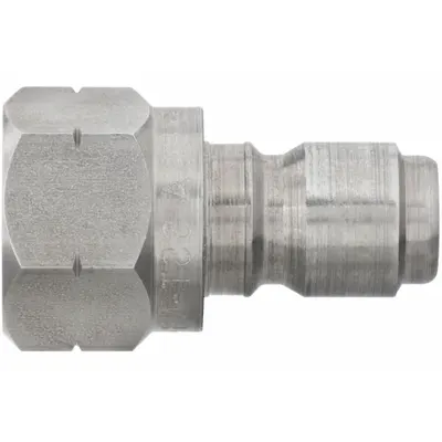 PARKER Hydraulic Quick Connect Hose Coupling: 1/8 in, 303 Stainless Steel - ST Series Hydraulic Quick-Connect Coupling Plugs