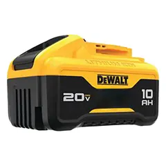 The DEWALT DCB210 is a 20V MAX* 10 Ah lithium-ion battery for DEWALT 20V MAX* cordless tools. It provides extended runtime for heavy-duty applications in construction, manufacturing, and maintenance. The battery is not oil-resistant.