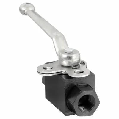 DYNAQUIP CONTROLS Carbon Steel Ball Valve, 3/8 in, FNPT x FNPT, Locking Lever - Carbon Steel Ball Valves