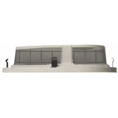 Replacement lint filter with cover for compatible Whirlpool dryers. Traps lint and debris from exhaust airflow to maintain drying efficiency and reduce fire hazard. Direct replacement part.