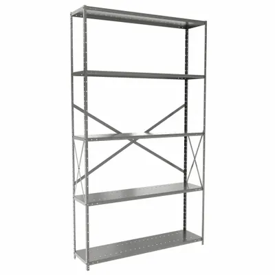 HALLOWELL Medium-Duty Standalone Open Metal Shelving
