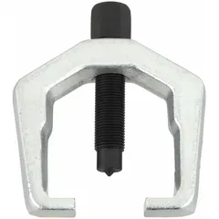 This puller is designed for removing pitman arms from steering gearboxes in automotive and heavy-equipment steering systems. It applies controlled force to separate the arm without damaging components. Size: 5/8 in-18.