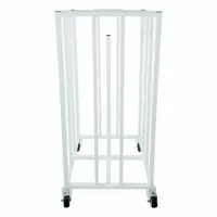 CHAMPION SPORTS Ball Rack: 20 in Overall Lg, 20 in Overall Wd, 48 in Overall Ht, Steel, White (MPN 20BC)