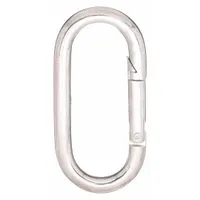 This load rated spring snap features a solid steel gate with a 500 lb working load limit. It is intended for non-lifting applications such as securing loads, lanyards, or tie-downs in rigging or safety systems