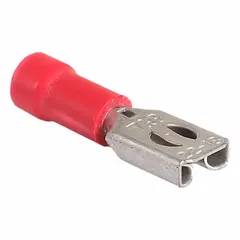 Fork terminal accessory for creating secure electrical connections. Compatible with manufacturer model numbers AM1-PE15-08M and AM1-PE15-20M. Used in maintenance and repair of industrial equipment.