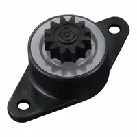 This geared rotary damper from BANSBACH provides controlled resistance to rotational motion, preventing slamming or uncontrolled movement. It features two-sided rotation and a torque rating of 500 gf-cm. The body is made of polyacetal. Typical applications include damping the motion of lids, doors, and panels