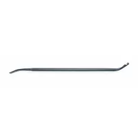 Steel tire iron with a 31-inch overall length and 7/8-inch stock size, designed in European style for mounting and demounting motorcycle tires. Provides leverage for bead breaking and tire removal in vehicle maintenance applications