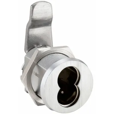 DELTA LOCK Cam Lock: Interchangeable Core Keyed Cam Lock, Chrome-Plated, Clockwise Unlock - Interchangeable Core Keyed Cam Locks