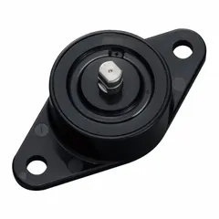 Gearless rotary damper providing controlled clockwise damping with a torque rating of 1000 gf-cm. Body constructed from polyacetal. Used in motion-control applications such as lids, doors, and panels to prevent slamming and ensure smooth rotational resistance.