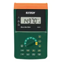 EXTECH Micro Ohmmeter: 60 microohm to 6 kiloohm, Digital, USB, Low Resist, No Certification Included (MPN UM200)