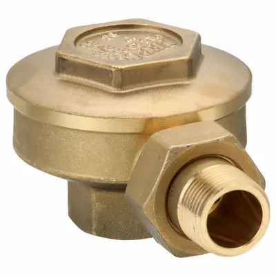 MEPCO Steam Trap: Brass Body, Angle Design, 2,450 lb/hr, 3/4 in FNPT Inlet - Brass Angle Thermostatic Steam Traps