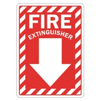 Fire Extinguisher Sign: Plastic, Mounting Holes Sign Mounting, 14 in x 10 in Nominal Sign Size (MPN LCU1-0072-NP_10x14)