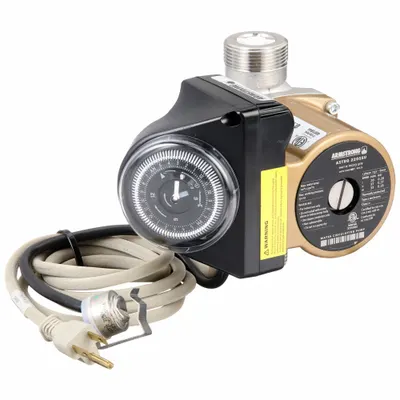 ARMSTRONG Circulating Pump: 1/32 hp HP, 115V AC, Stainless Steel, 3, 10 gpm, 5 ft Max. Head - General-Purpose Inline Circulator Pumps